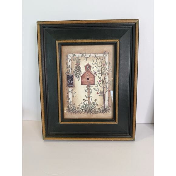 Linda Spivey Birdhouse Series Framed Prints Set of 2 Rustic Country Wall Decor - Picture 4 of 11